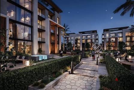 Own a 152 sqm apartment in Zahw Boutique Compound, 6 October, Eastern Expansions, opposite Mall of Egypt. Pool view, 10% down payment, up to 9 years