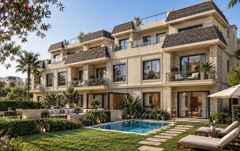 A Prime Opportunity to Own a 240 SQM Townhouse with a 75 SQM Private Garden in THE GEE, New Zayed | Strategically Located Next to Beverly Hills and Cl