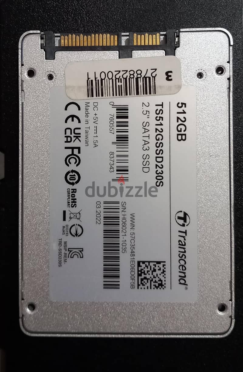Ssd 512 Transcend original 1