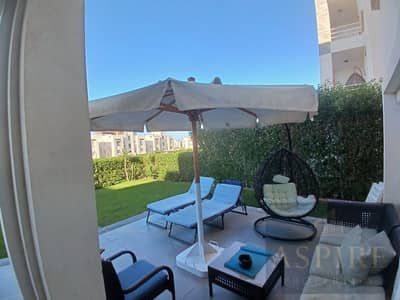 Direct on pool Ground chalet for sale in amwaj