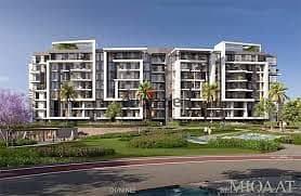 144 sqm apartment for sale in O Nine Compound, 6th of October, on Gamal Abdel Nasser Axis. No down payment, installments up to 10 years.