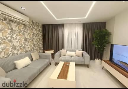 Furnished apartment for rent in Al Rehab with luxurious hotel finishing and furnishings next to services