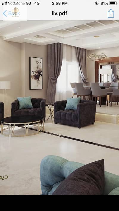 Apartment for sale in the Fifth Settlement – in front of La Vista and very close to the American University, about 3 minutes, and super lux finished
