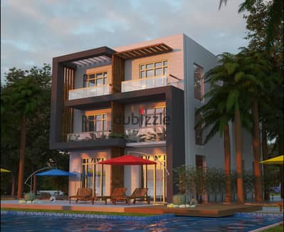 Chalet for sale in Ras Sudr. Chalet for sale in La Sirena Ras Sudr, Lavento, first row directly on the sea, panoramic sea view and swimming pools, ste