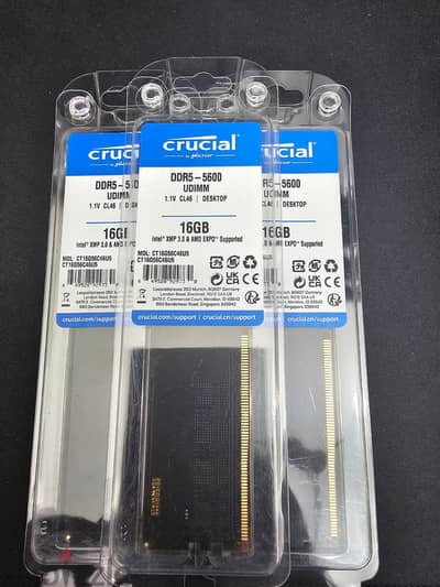 Crucial 16GB DDR5-5600 UDIMM Desktop RAM | Used