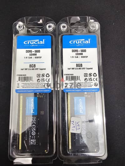 Crucial 8GB DDR5-5600 UDIMM Desktop RAM | New