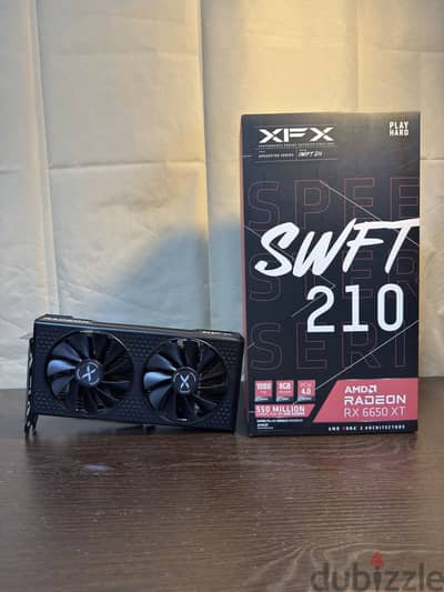 كارت شاشة RX 6650 XT 8GB  بالعلبة _XFX Radeon RX 6650 XT 8