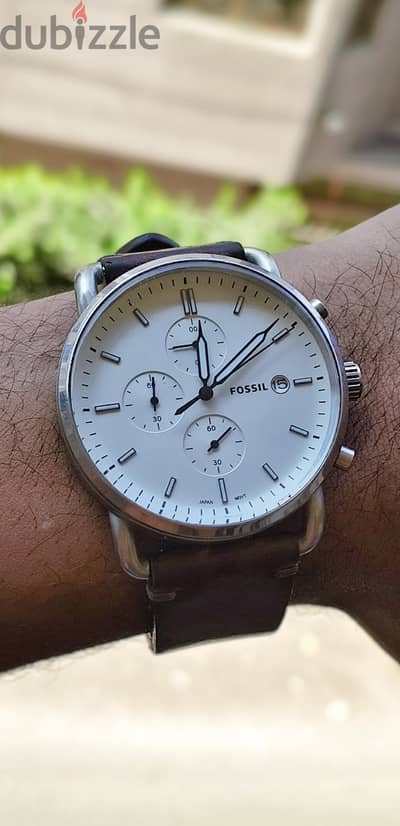 ساعة فوسيل fossil commuter FS5402 chronograph اصلية  بحالة ممتازة