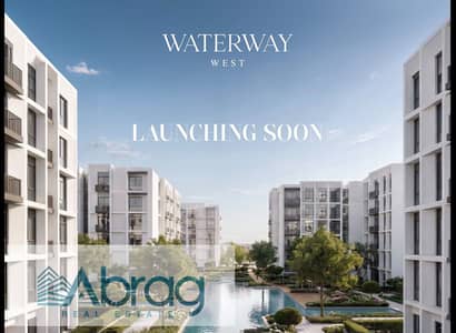 Two-bedroom apartment furnished, 9-year installment, Waterway Sheikh Zayed at the initial price with only 5% down payment
