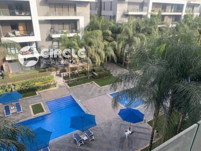 Pool View Semi Furnished with Kitchen and ACs 260m Penthouse with 100m Roof For Rent in El Patio 7 La Vista 5th Settlement New Cairo Near AUC