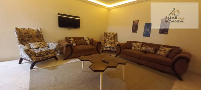 Furnished apartment for rent, Zahraa Al-Maadi, Darna Trees Compound, next to Carrefour and Al-Saada Street