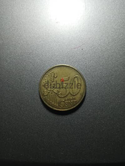 عملة معدنية من فئة 50 سنت يورو Euro Cent)