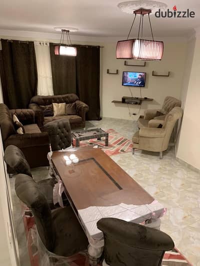 Furnished apartment for rent in Al-Rehab at a bargain price