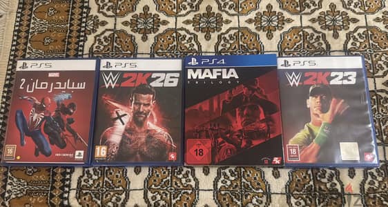Wwe 2k26, mafia trilogy, spiderman 2, wwe 2k23