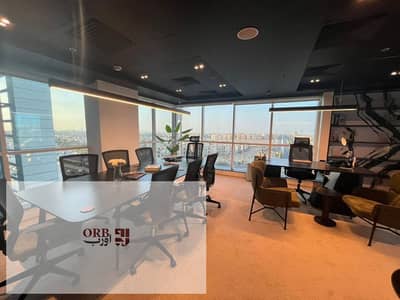 Office for Rent in North 90 New Cairo 229 SQM Fully Furnished Prime Location Suitable for Corporate , Companies and Administrative Activities