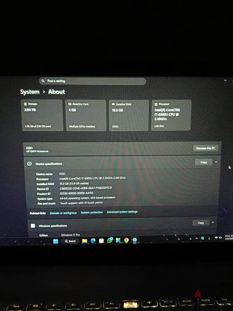 لاب توب hp 1