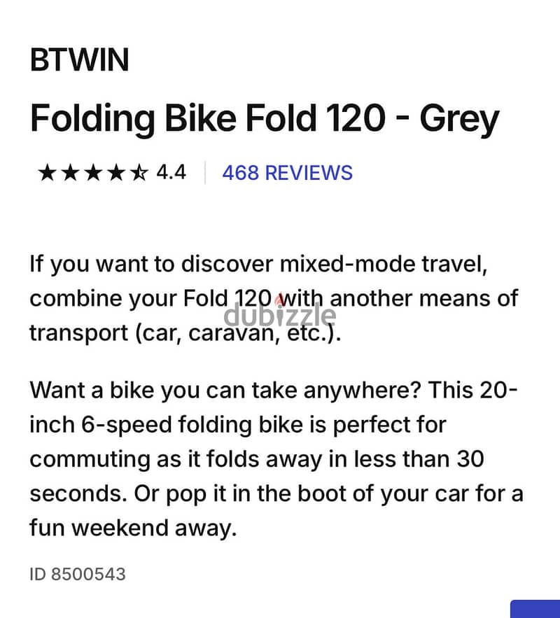 Btwin foldable - decathlon 4
