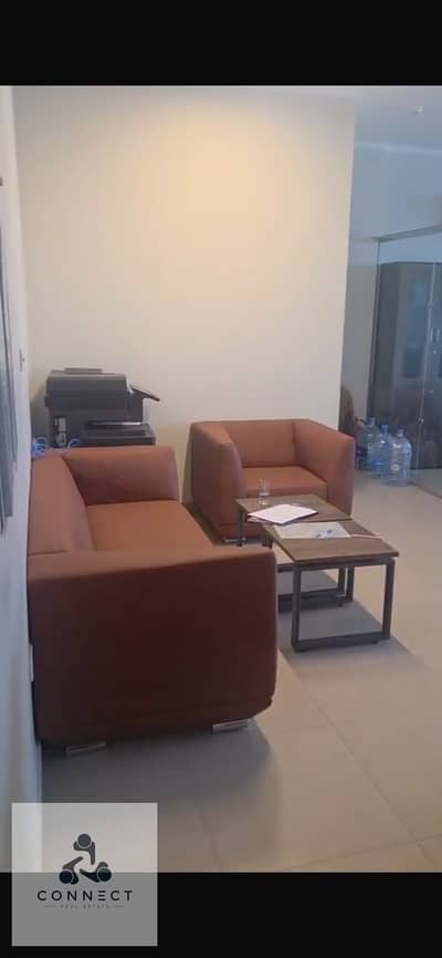 A premium office for rent in Madinaty’s East Hub Mall, featuring an excellent location and view; finished to a high standard (super-lux) and fully fur