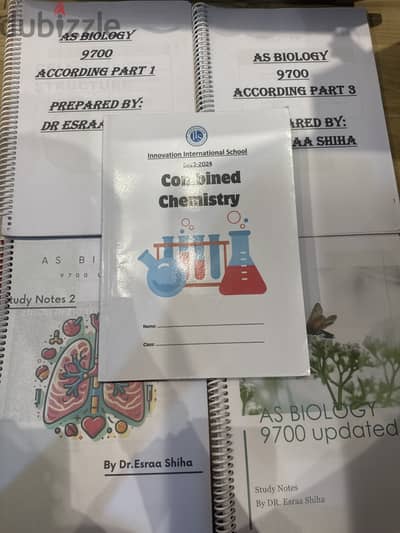 AS Biology + Combined Chemistry Books | Notes & According Papers