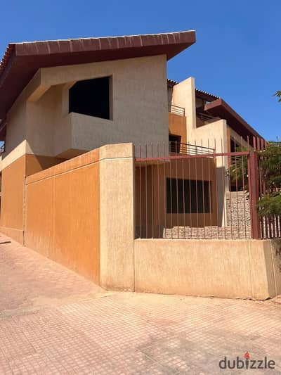 Twin House for sale distinctive European design building area 360 m in the Vision Club Compound on the Dahshur connection Sheikh Zayed