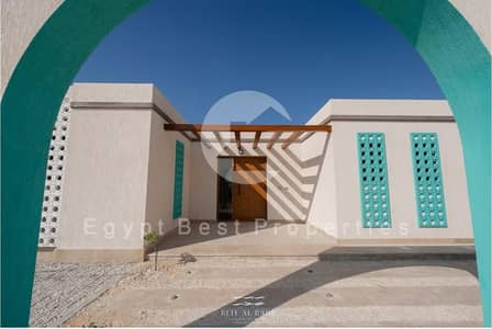 Chalet for sale at Beit El Bahr in the Sidi Heneish area, fully finished with a 5% down payment directly on the sea and lagoon