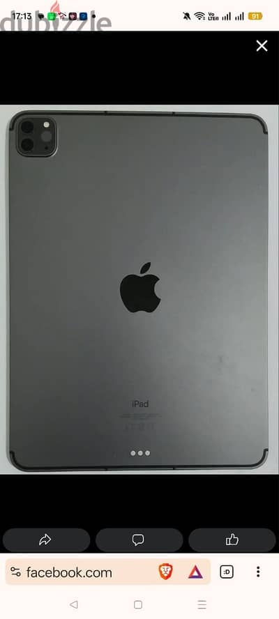 آيباد برو 11 إنش M1 – 2021 – 128 جيجا – Wi-Fi + Cellular – Space Grey
