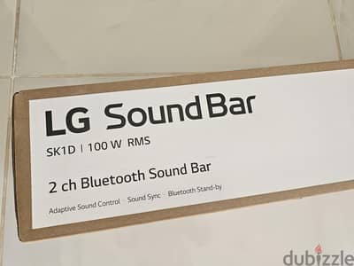 LG Wireless Sound Bar, 2.0 Channel, Black- SK1D
