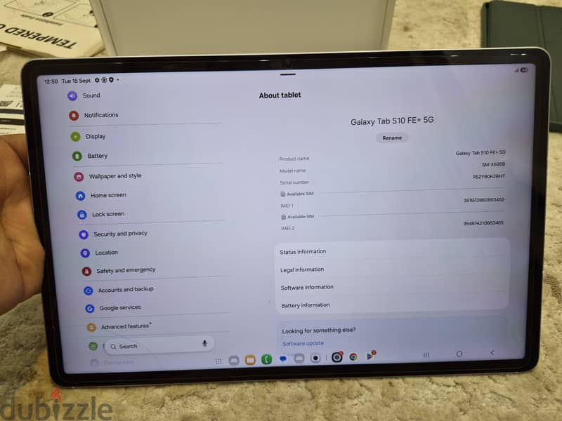 Samsung Galaxy Tab S10 Fe Plus 5G 3