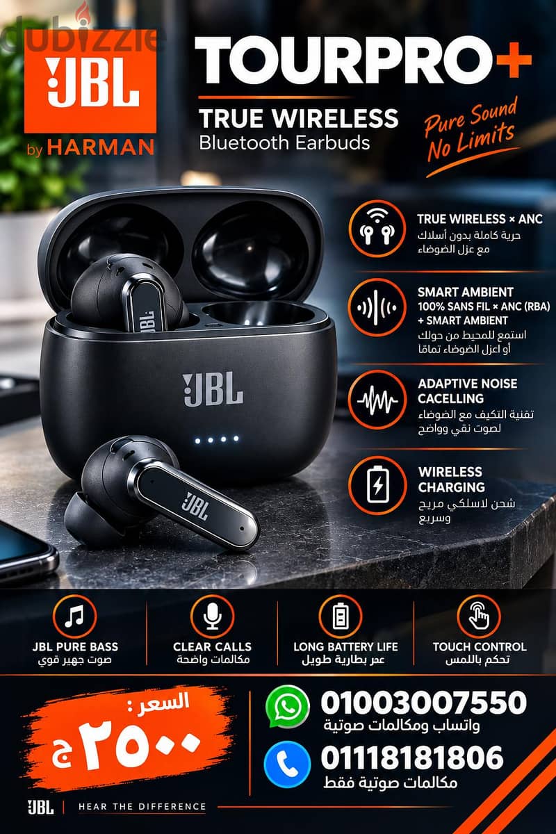 JBL TOURPRO+  TWS TRUE WIRELESS BLUETOOTH Earbuds Best Condition 2