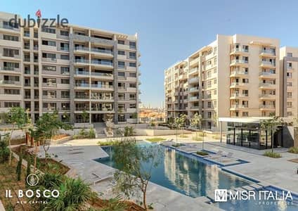 For sale Apartment 3bedrooms ready to move in the Il Bosco compound New Administrative Capital Investors Area opposite the Celia