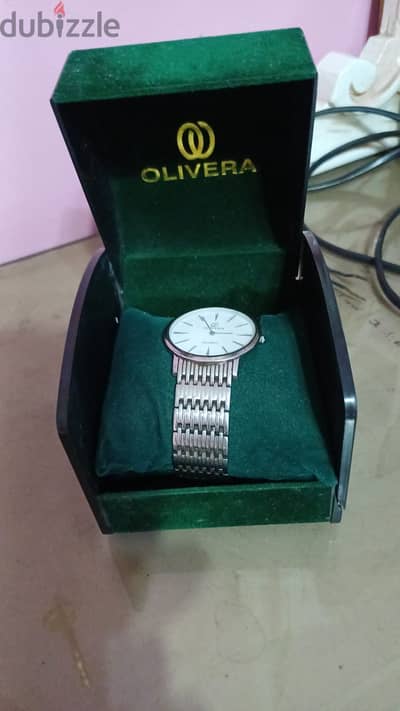 ساعه olivera  وارد السعوديه جديدهstainless steel