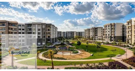 للايجار شقه ارضى بحديقه بالمطبخ والتكييفات واجهزة فى كمبوند هايد بارك New Cairo التجمع الخامس Ground Floor Apartment for Rent   Hyde Park,