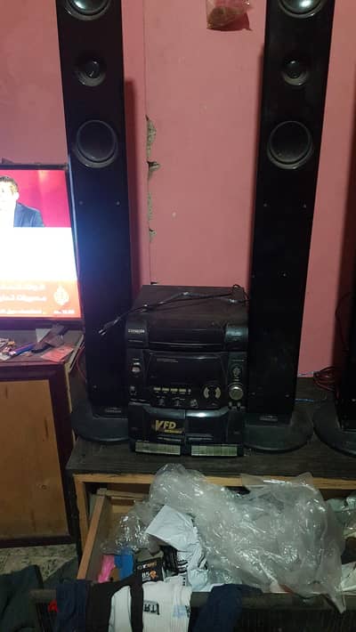ايوا صب ومسرح يعمل فلاشه بلوتس وراديو بالريموت 4500w