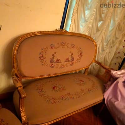 طقم اوبيسون كنبه و٤ كراسي