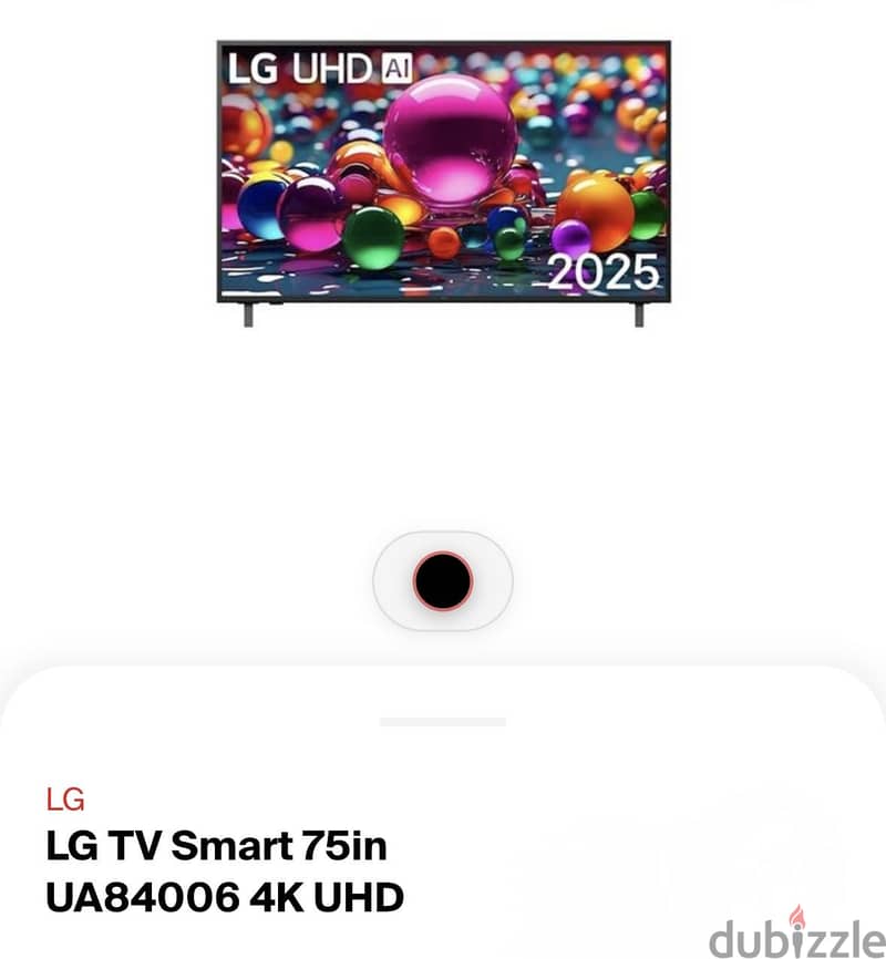 LG tv 75 inch 1