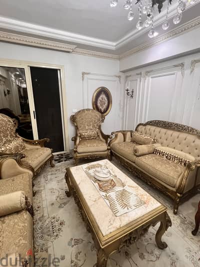 صالون مذهب خشب زان