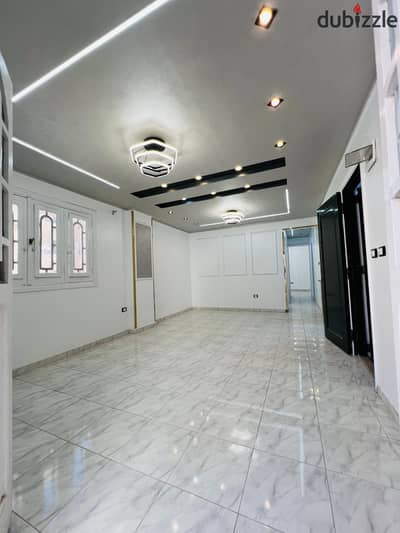شقه في الإسكندرية العجمي شاطي النخيل بجوار فندق دار الدفاع الجوي تشطيب فاخر ومميز مسجله وكامله المرفق