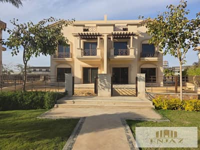 villa for sale in madinaty E3, wide garden, payment facilities, near four seasons (326sq) Twin House for Sale in Madinaty, Model E3, Group 25