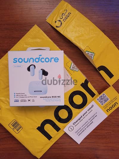 Soundcore R50i NC – Original 100% – شبه الجديد – ANC – بكل المشتملات