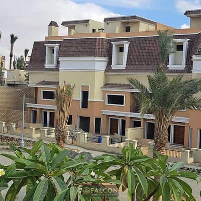 Townhouse for sale  in Sarai Compound, in front of Madinaty  with private garden, with a Prime view, on Central Park direct on Suez Road