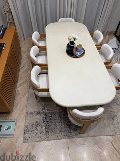 Dining table neo cement finish