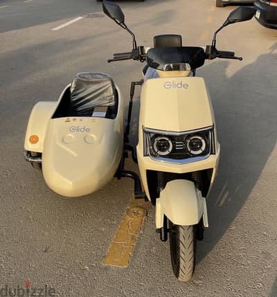 جلايد سكوتر  مع سايد كار  Glide Electric Scooter + Sidecar