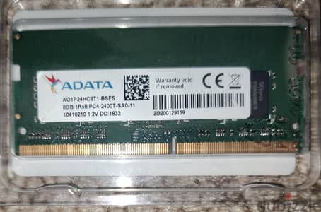 رام لابتوب ADATA DDR4 8GB 2400T أصلية خلع لابتوب ديل