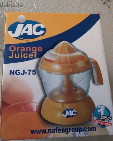 عصارة برتقال جاك NGJ-75 سعة 1 لتر جديدة زيرو بالكرتونة Citrus Juicer