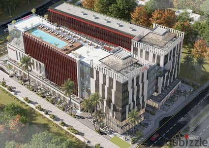 شقة فندقية مميزة جدا 5 نجوم Fully Furnished بمساحة 66 متر² في Prime Plaza +خصم 10%  | قلب 6 أكتوبر | مقدم 8% | تقسيط حتى 150 شهر