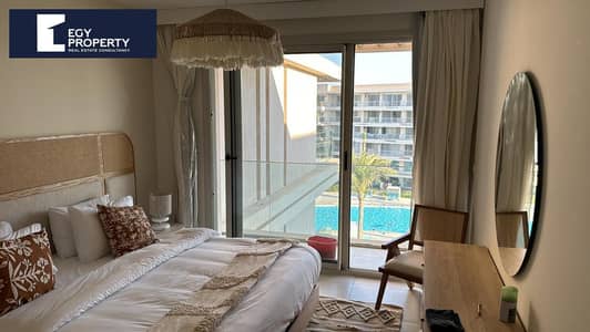 Fully furnished chalet for sale for sale in marassi with marina view