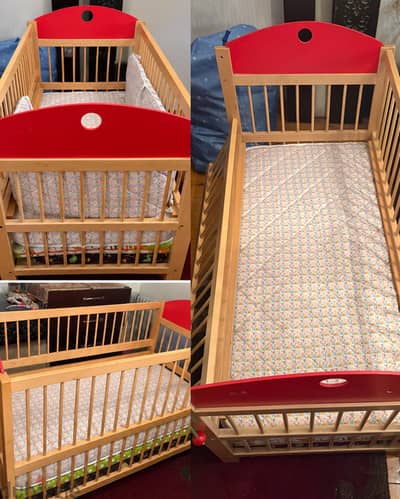 EduFun Wooden baby bed