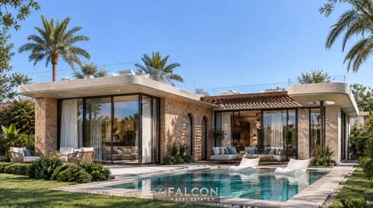 فيلا على جزيرة خاصة وسط اللاجون + OUTDOOR 120m للبيع في اوجامي  راس الحكمة الساحل الشمالي  Sodic Ras El Hikma North Coast بجوار هاسيندا وفوكا باي