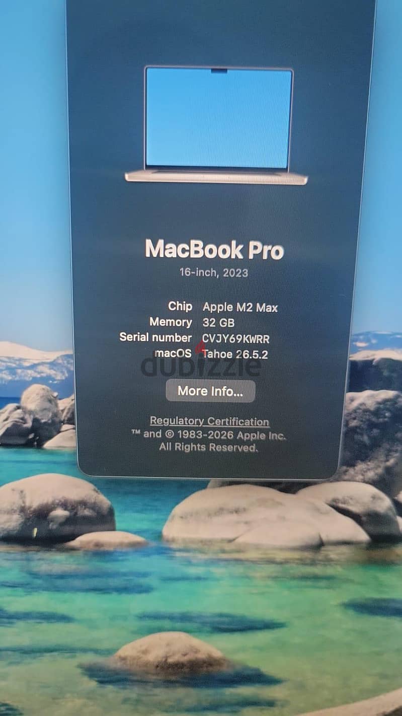 MacBook Pro M2 Max 16 inch 6