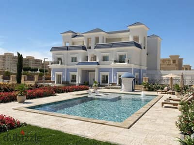 فيلا استاندالون فاخرة استلام فوري مع Private pool في التجمع الخامس امام مكتب النائب العالم للبيع بالتقسيط المريح بالقرب من تاج سيتي و الرحاب و ميفيدا